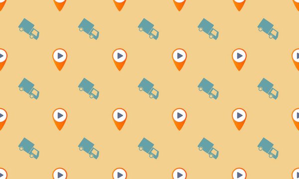 Colored background with different accessories