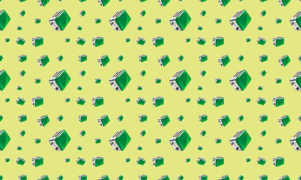 Цветной фон с различными аксессуарами