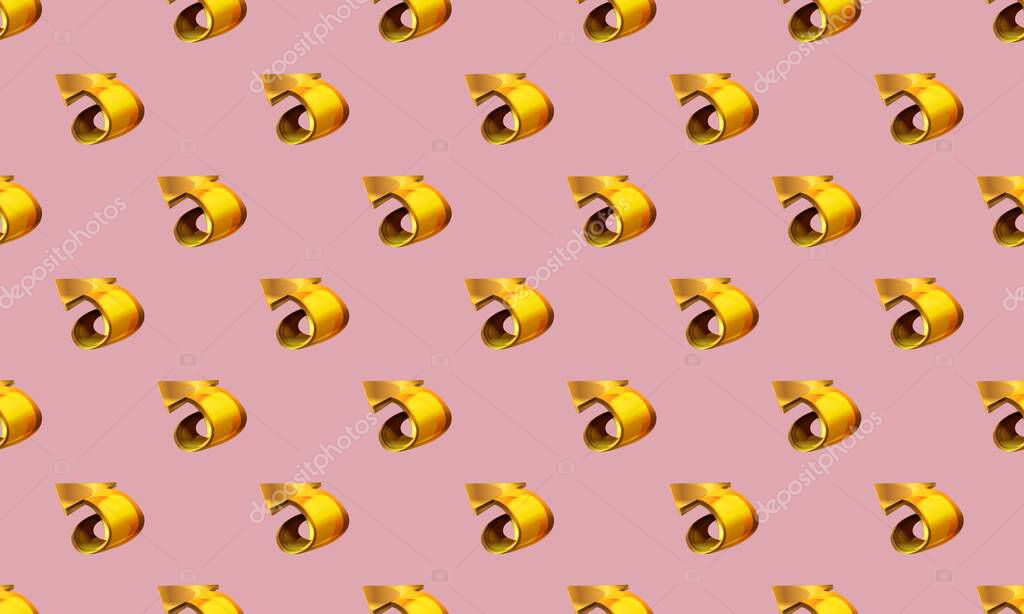 Colored background with different accessories