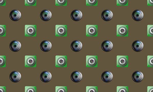 Цветной фон с различными аксессуарами