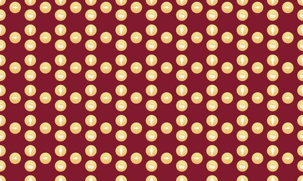 Colored background with different accessories