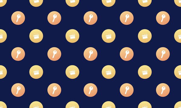 Цветной фон с различными аксессуарами