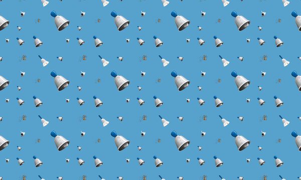 Цветной фон с различными аксессуарами