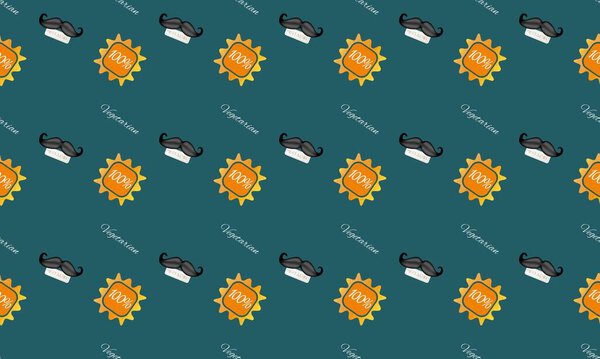 Colored background with different accessories