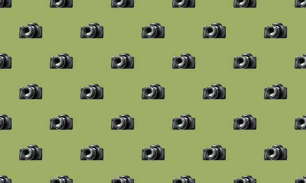 Цветной фон с различными аксессуарами