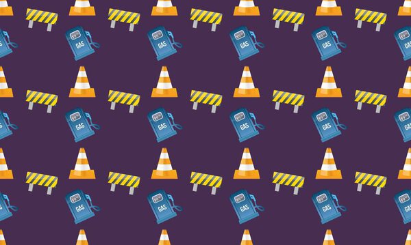 Цветной фон с различными аксессуарами