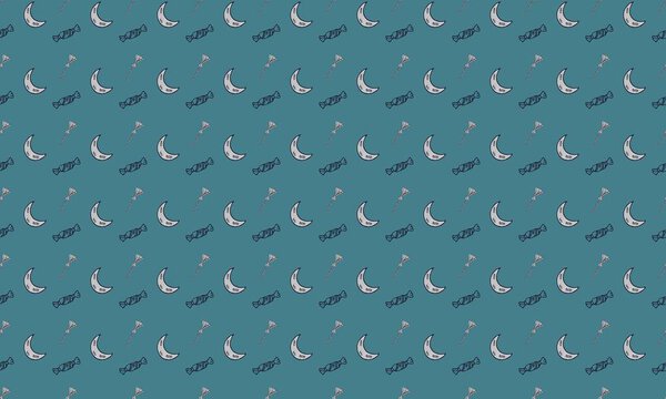 Цветной фон с различными аксессуарами