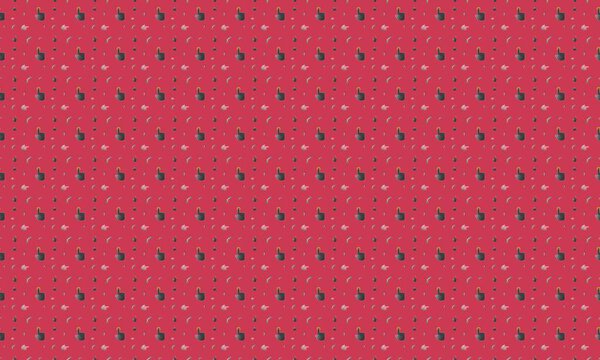 Colored background with different accessories