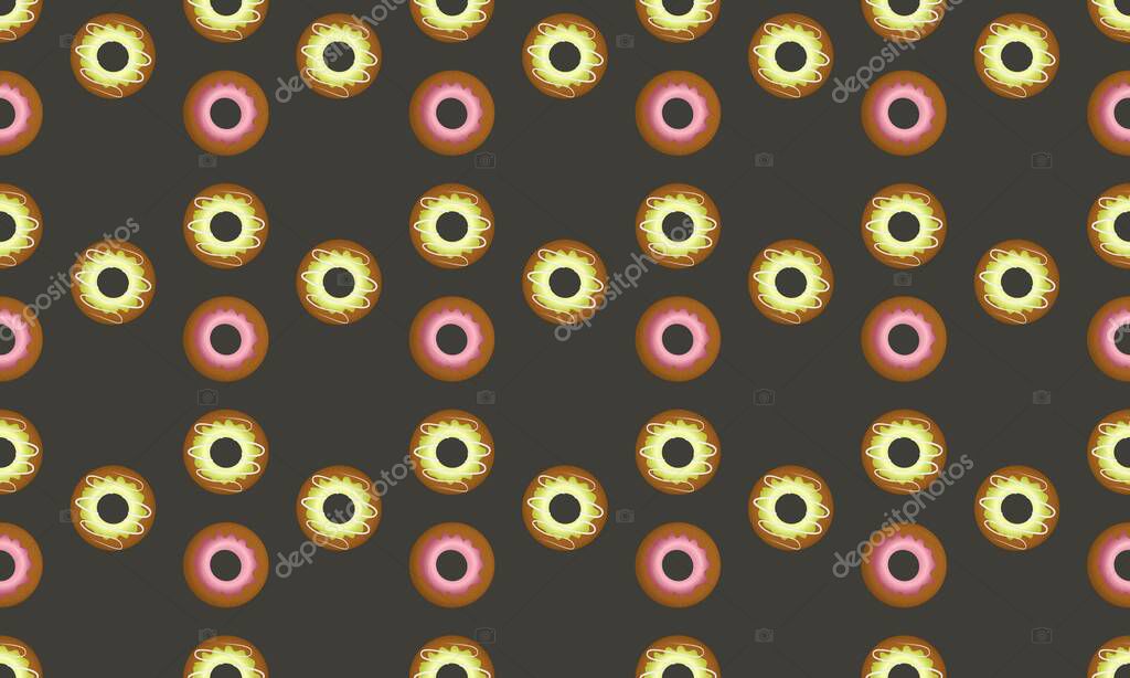 Colored background with different accessories