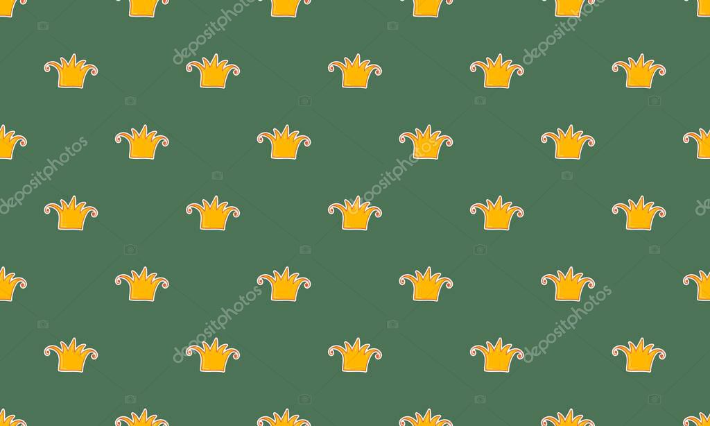 Colored background with different accessories