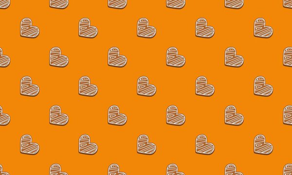 Colored background with different accessories