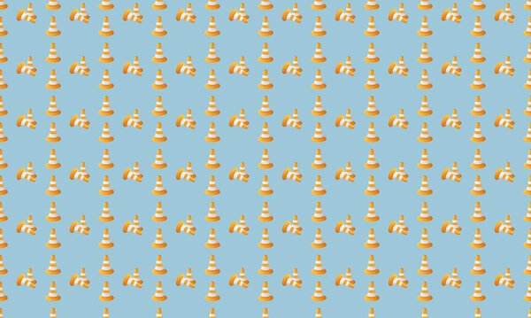 Цветной фон с различными аксессуарами