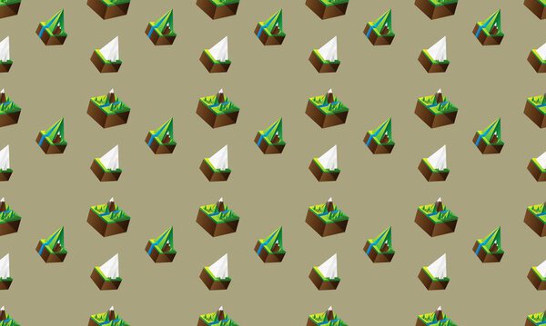 Цветной фон с различными аксессуарами