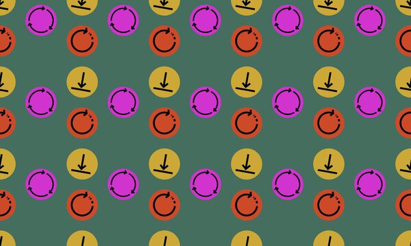 Цветной фон с различными аксессуарами