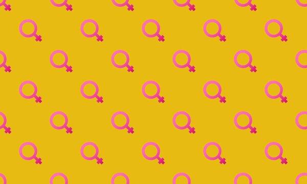 Colored background with different accessories