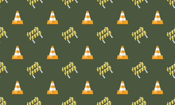 Colored background with different accessories