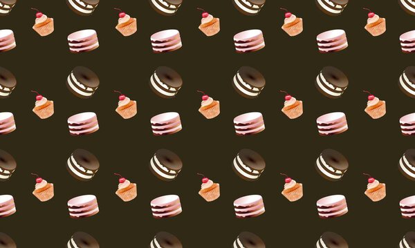 Цветной фон с различными аксессуарами