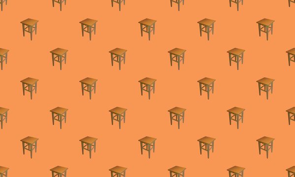 Colored background with different accessories