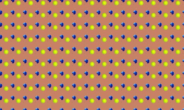 Цветной фон с различными аксессуарами