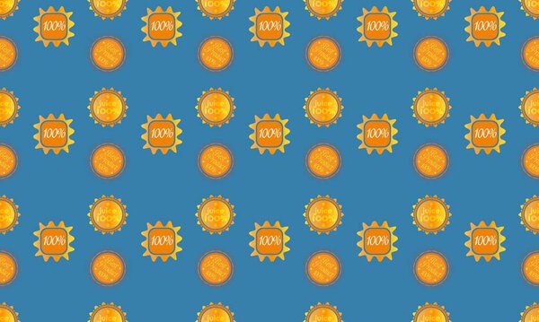 Цветной фон с различными аксессуарами