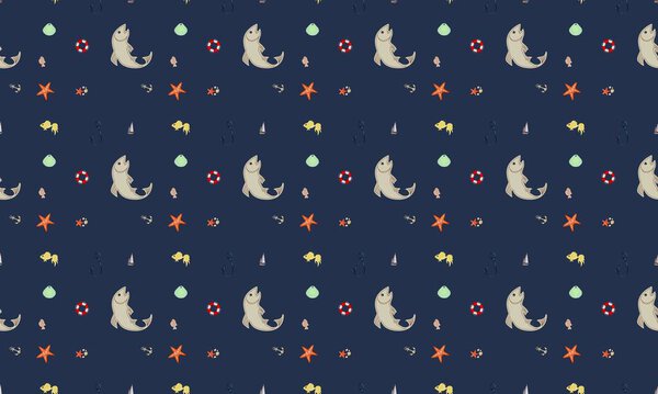 Цветной фон с различными аксессуарами