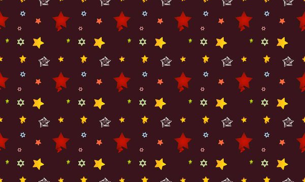 Colored background with different accessories