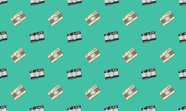 Цветной фон с различными аксессуарами