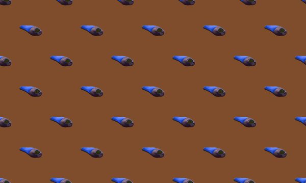 Colored background with different accessories