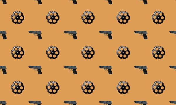 Цветной фон с различными аксессуарами