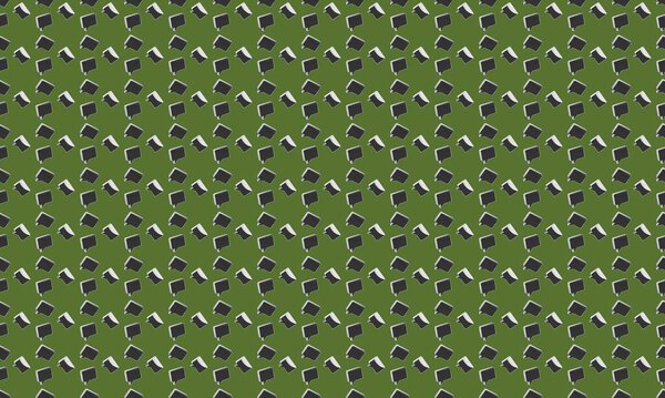 Colored background with different accessories