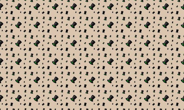 Colored background with different accessories