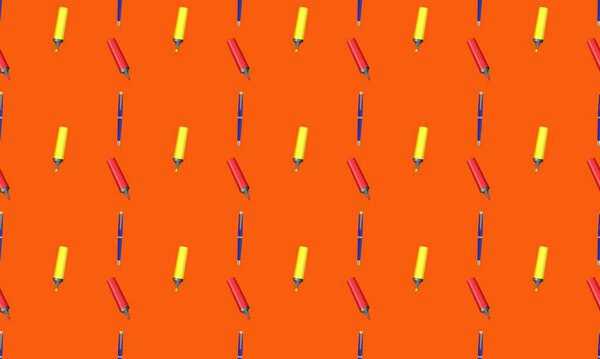 Цветной фон с различными аксессуарами