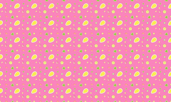 Colored background with different accessories