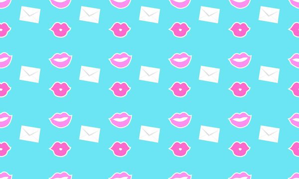 Цветной фон с различными аксессуарами