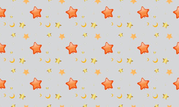 Colored background with different accessories