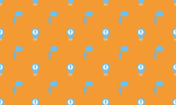 Colored background with different accessories