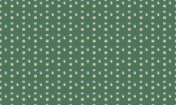 Colored background with different accessories