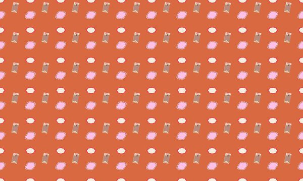 Цветной фон с различными аксессуарами