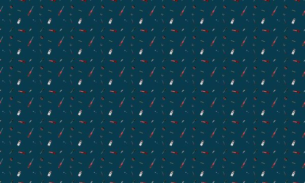 Цветной фон с различными аксессуарами