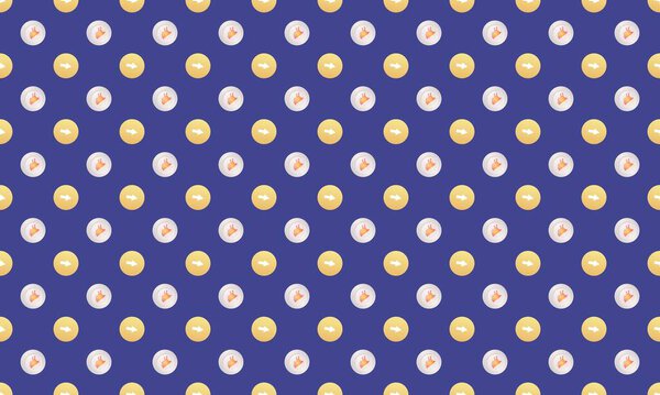 Colored background with different accessories