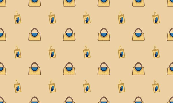 Цветной фон с различными аксессуарами