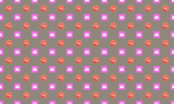 Цветной фон с различными аксессуарами