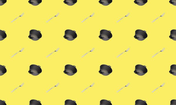 Цветной фон с различными аксессуарами