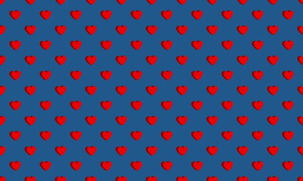 Colored background with different accessories