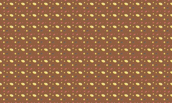 Colored background with different accessories