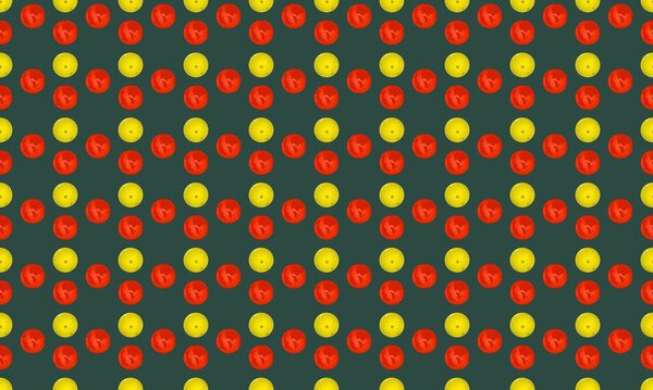 Colored background with different accessories