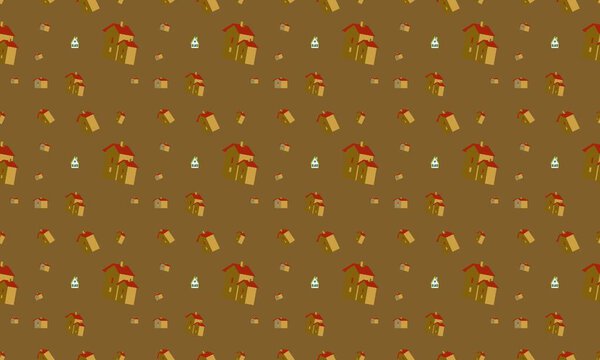 Цветной фон с различными аксессуарами