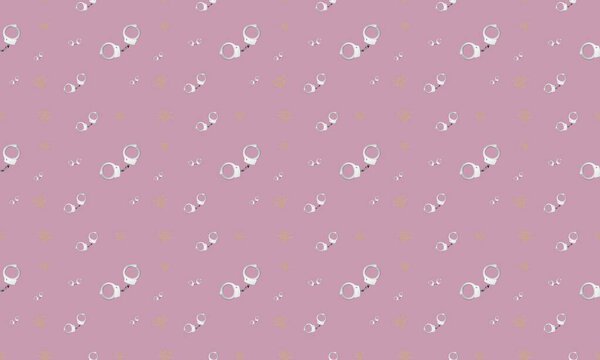 Colored background with different accessories