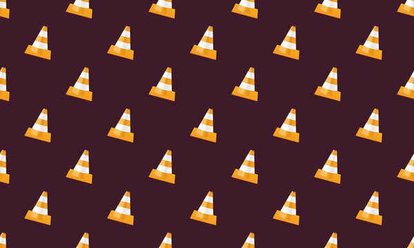 Colored background with different accessories