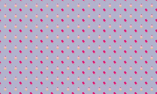 Colored background with different accessories